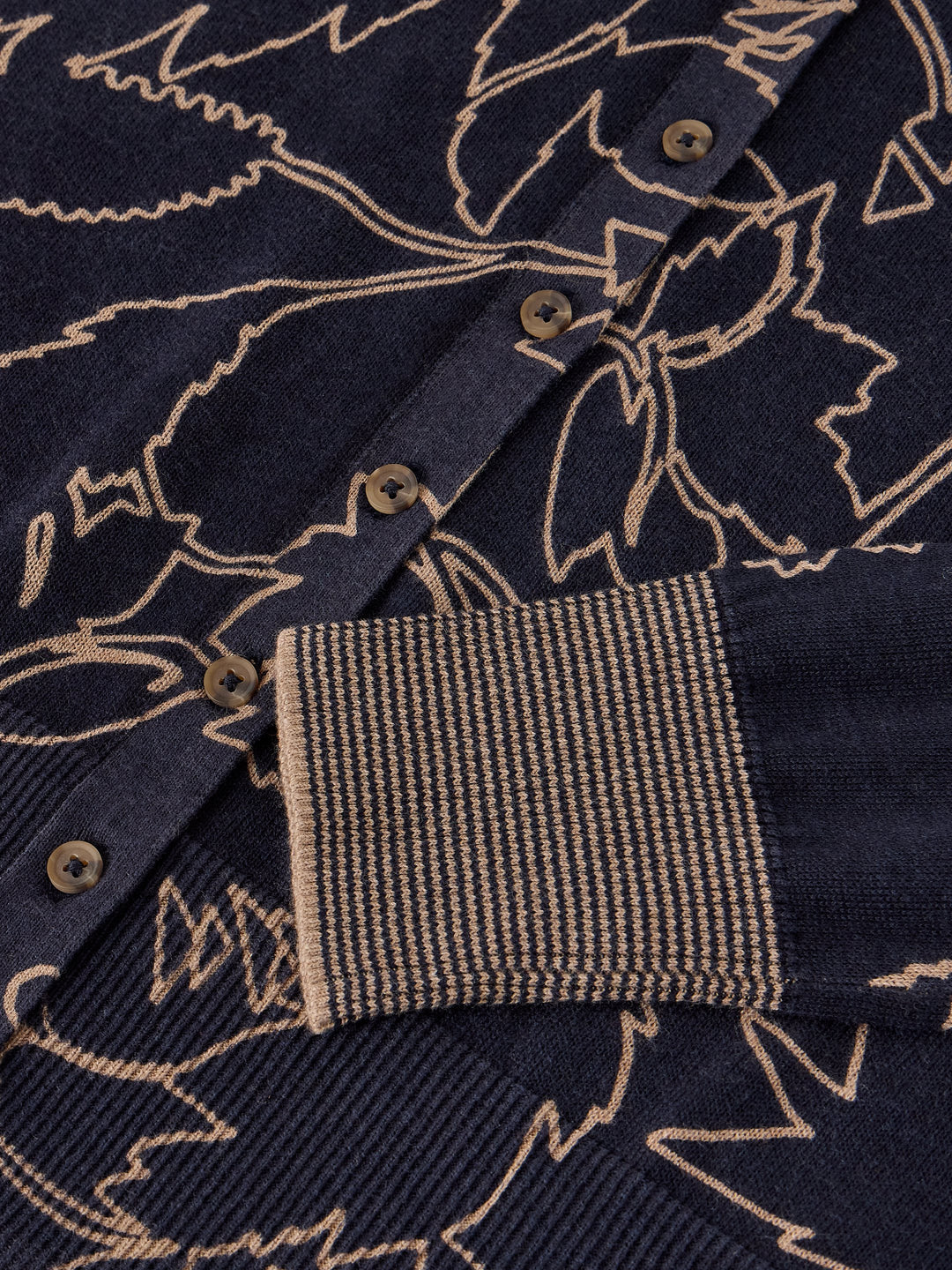 Cardigan en coton biologique à boutonnage classique Lois - Manches longues