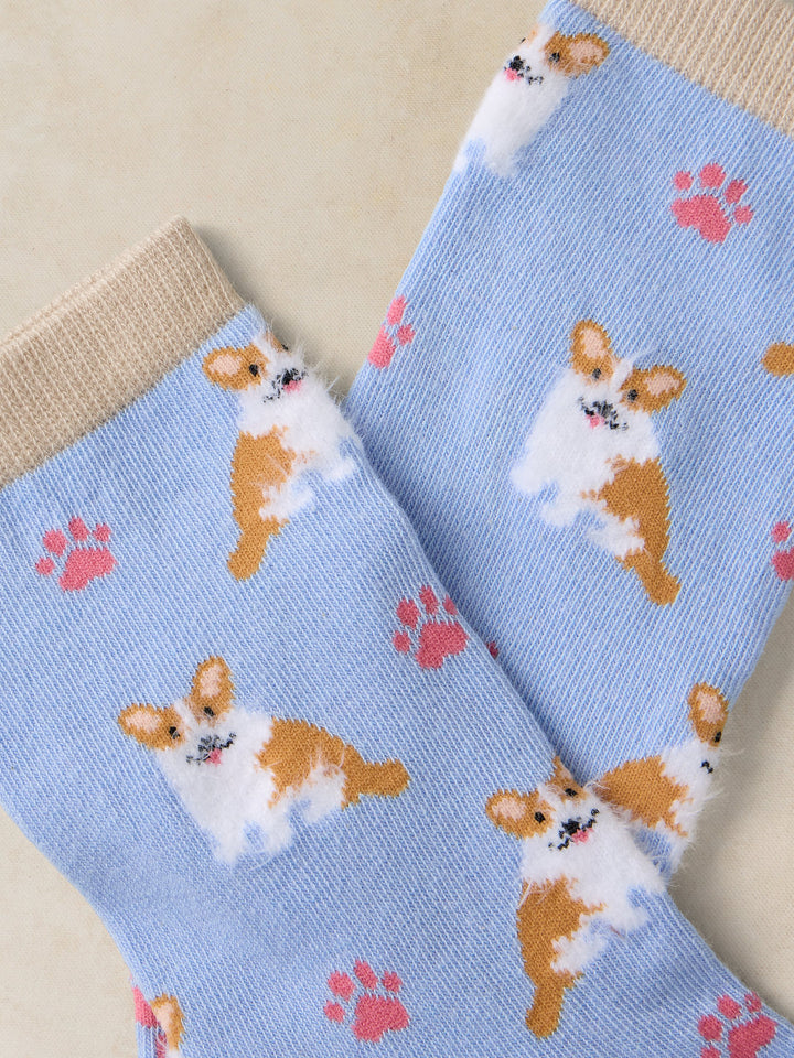 Chaussettes de cheville en coton biologique - Avec motif amusant et texture douce extensible