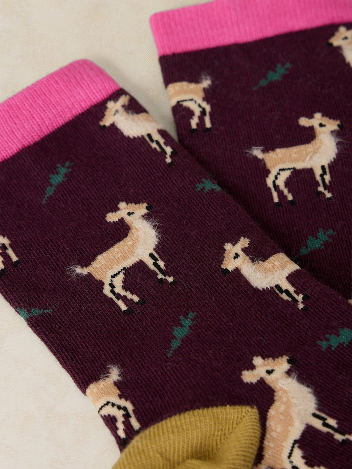 Chaussettes de cheville en coton biologique - Avec motif ludique et ajustement confortable