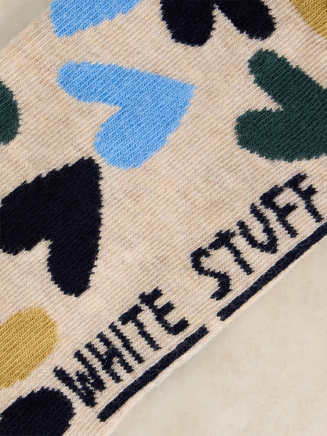Chaussettes de cheville en coton biologique - Au motif de cœurs et confort extensible