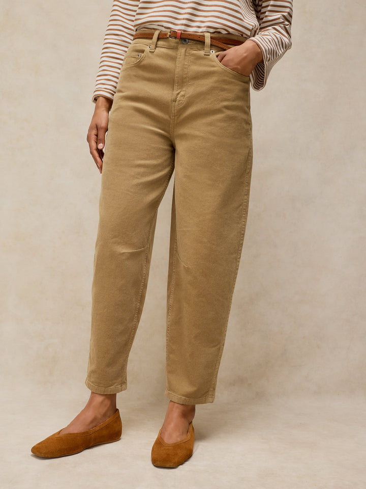 Pantalon de coton biologique Aubrey - Avec poches classiques et coupe ballon