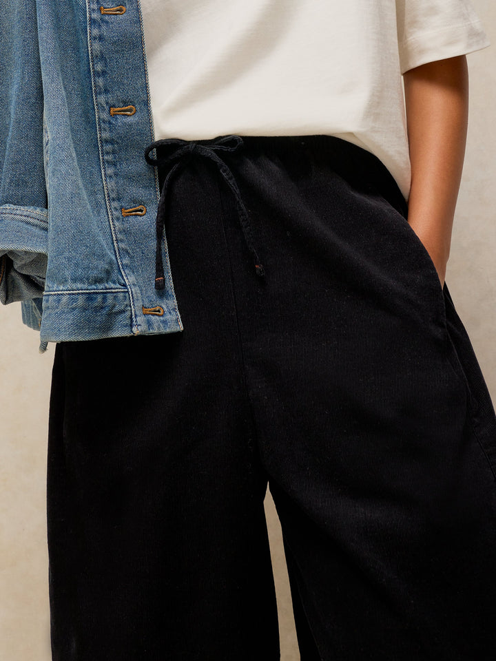 Pantalon de coton biologique Leona - Taille élastique à enfiler
