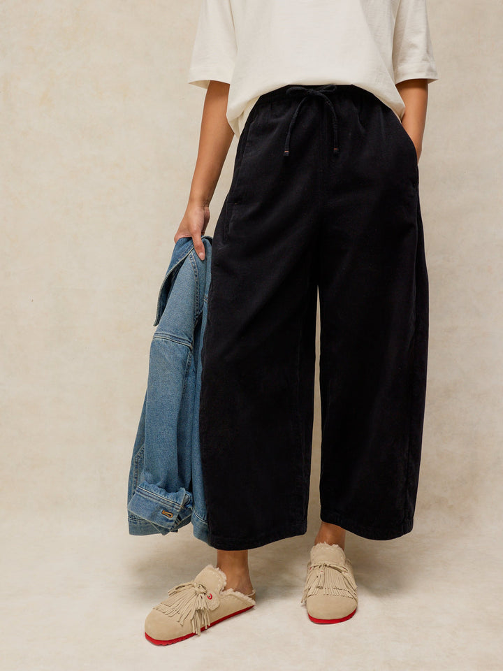 Pantalon de coton biologique Leona - Taille élastique à enfiler