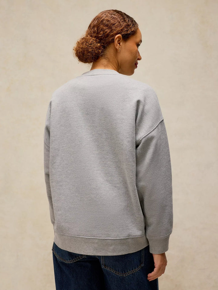 Chandail long en coton équitable et fibres recyclées Cleo - Au confort décontracté
