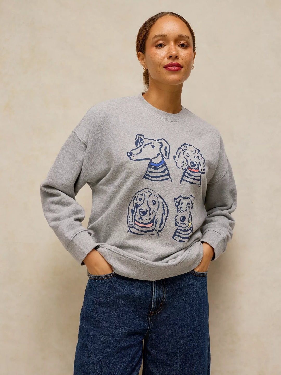 Chandail long en coton équitable et fibres recyclées Cleo - Au confort décontracté