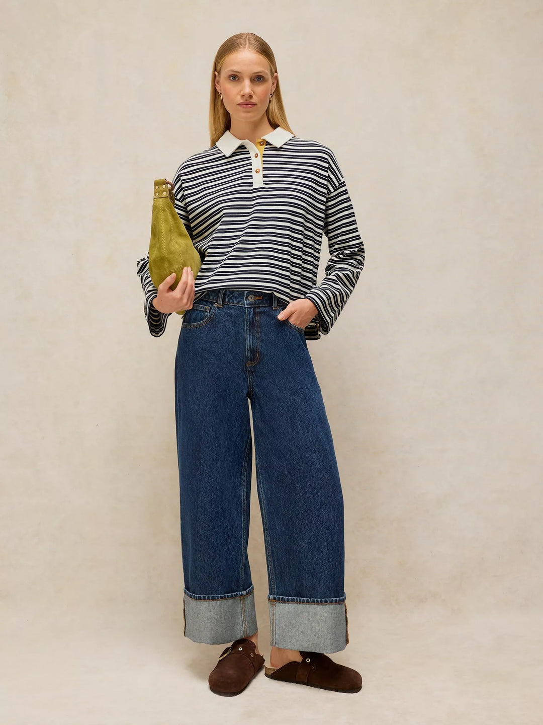 Chandail en coton biologique Riley - Avec col classique