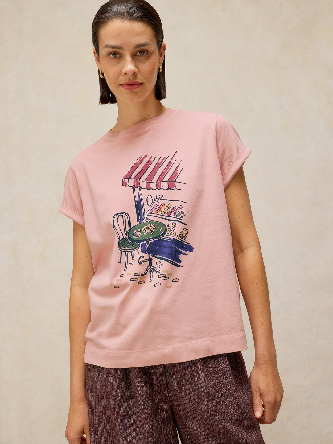 T-shirt en coton équitable Gina - Style décontracté