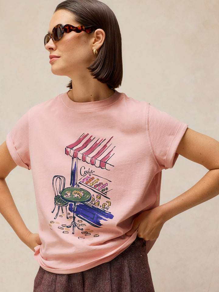 T-shirt en coton équitable Gina - Style décontracté