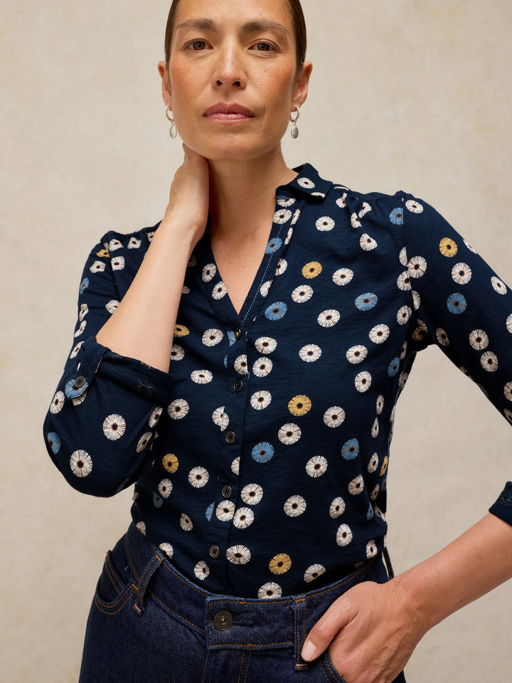 Chemise en jersey de coton équitable Annie - Look décontracté chic