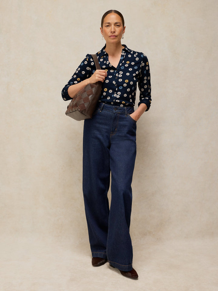Chemise en jersey de coton équitable Annie - Look décontracté chic