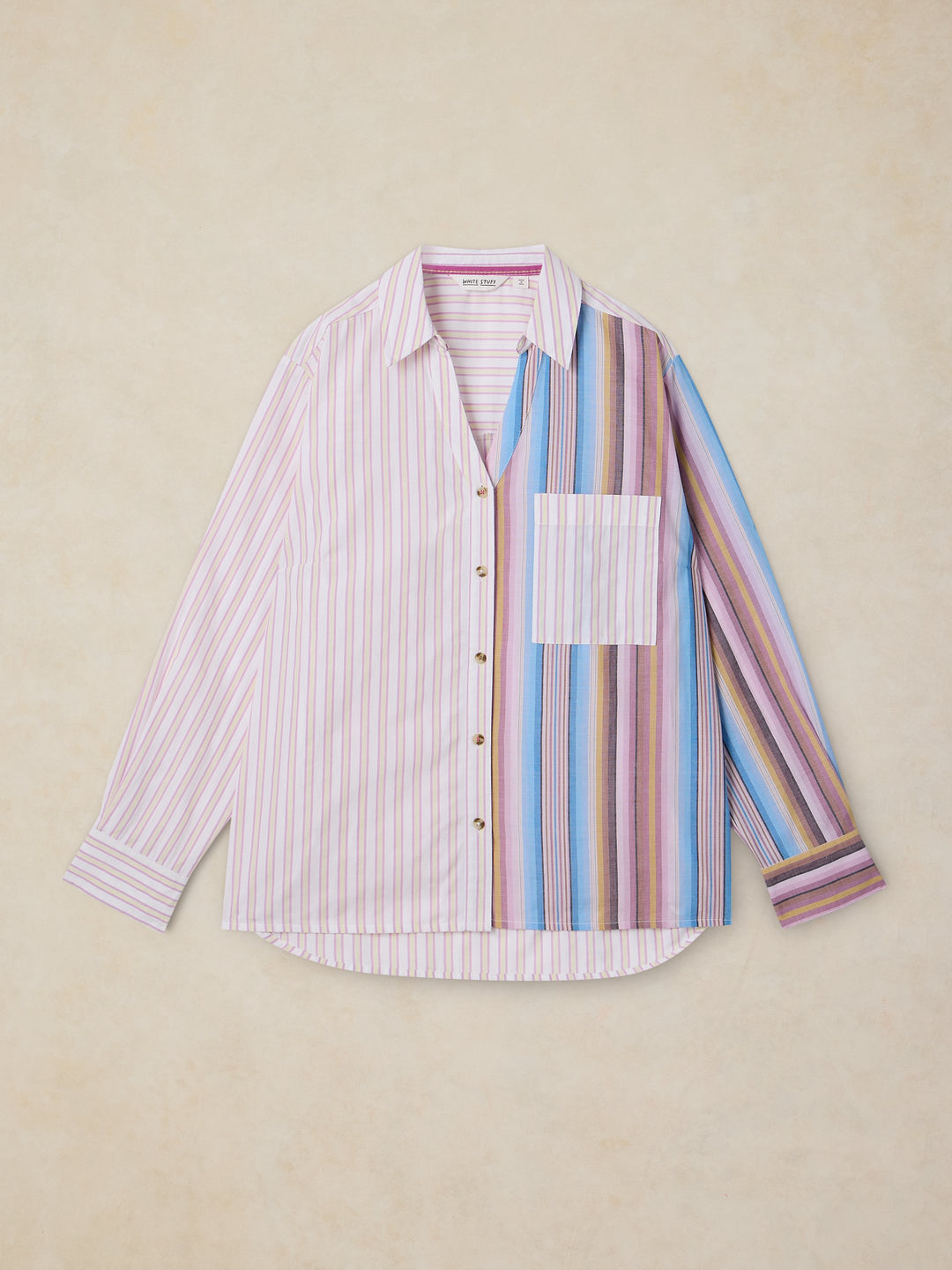 Chemise rayée en coton biologique Saffie - Look décontracté