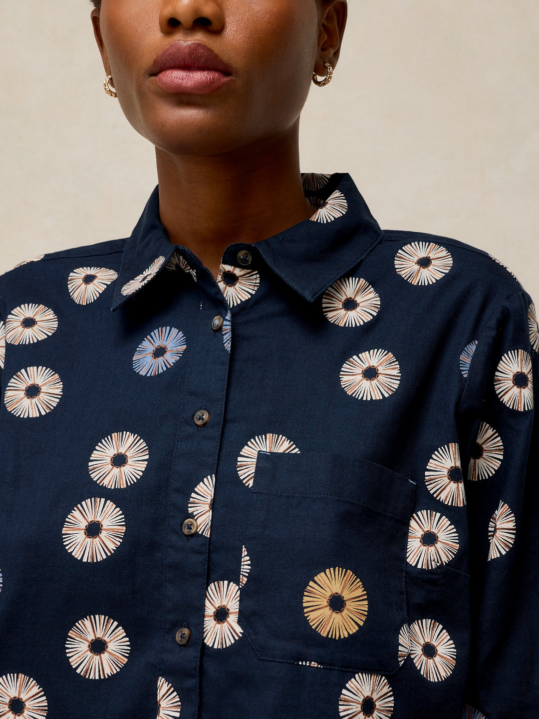 Chemise aux motifs floraux Libby - En coton biologique