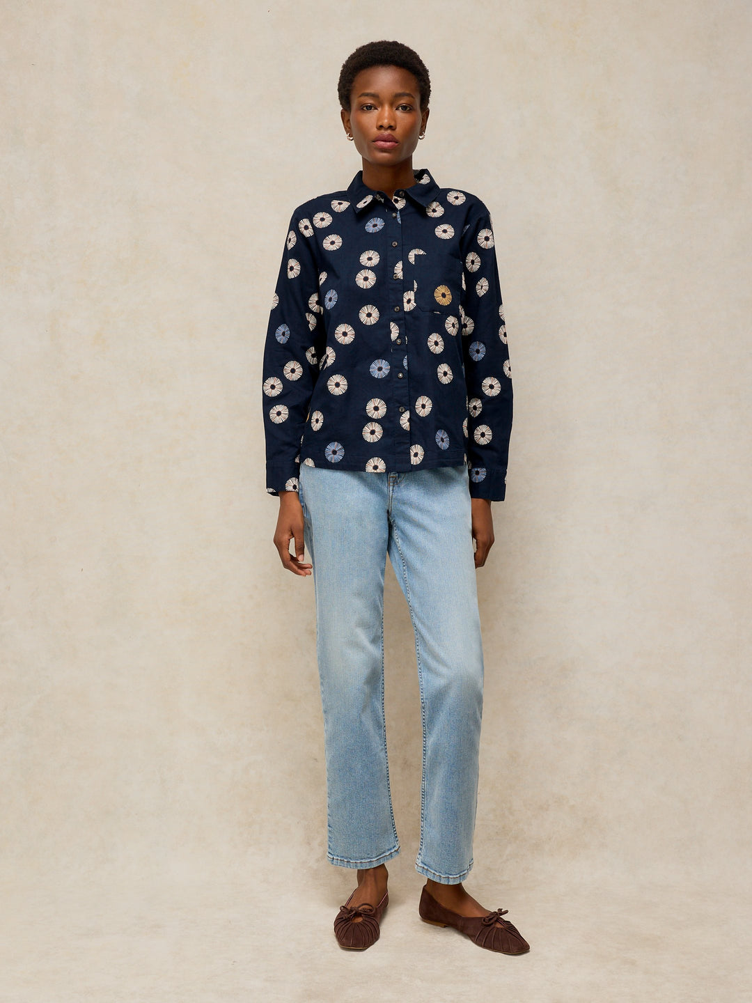 Chemise aux motifs floraux Libby - En coton biologique
