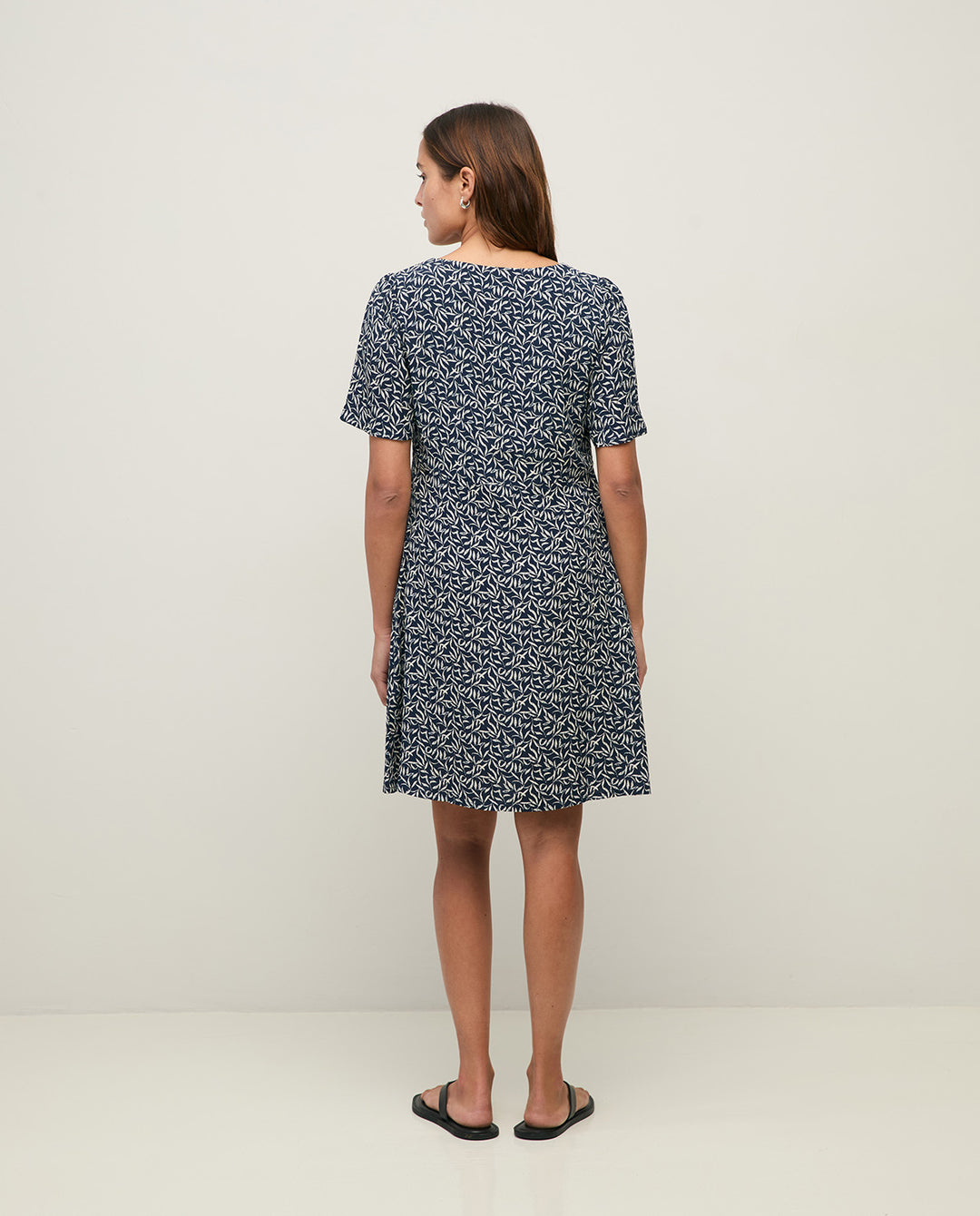 Robe longue fleurie EcoVero - Fluide à imprimé floral