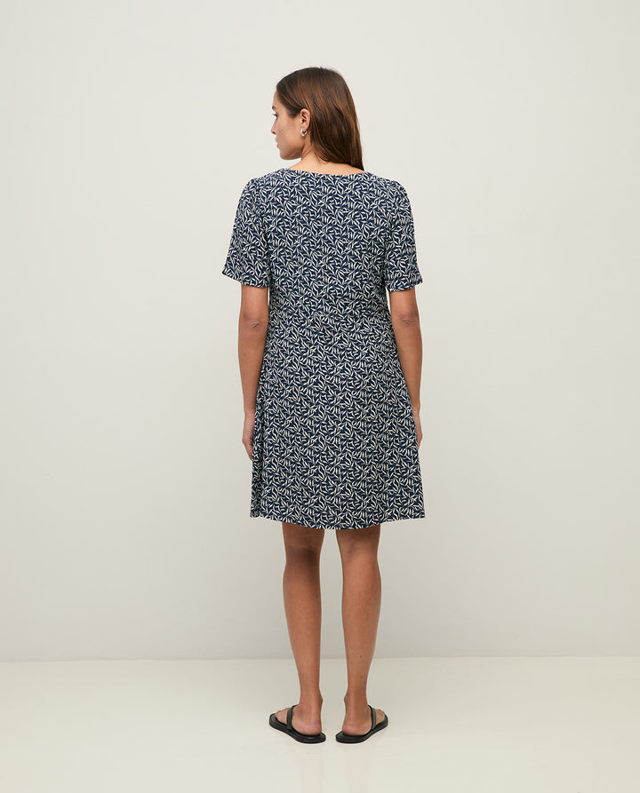 Robe longue fleurie EcoVero - Fluide à imprimé floral