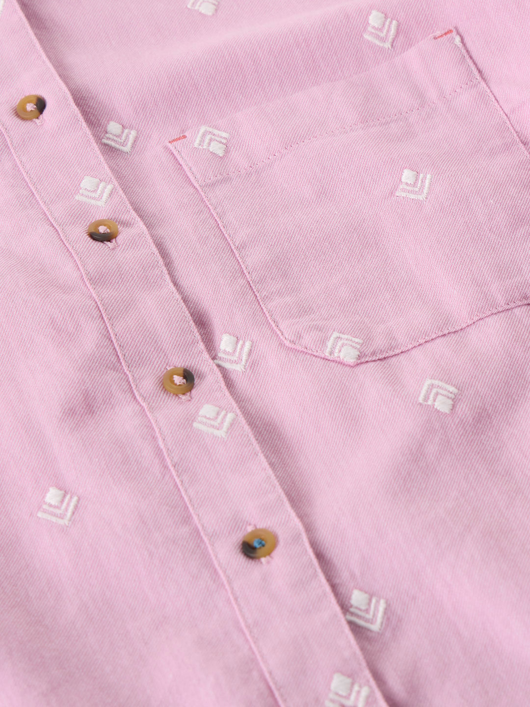 Chemise brodée à boutons Liddy - À manches longues