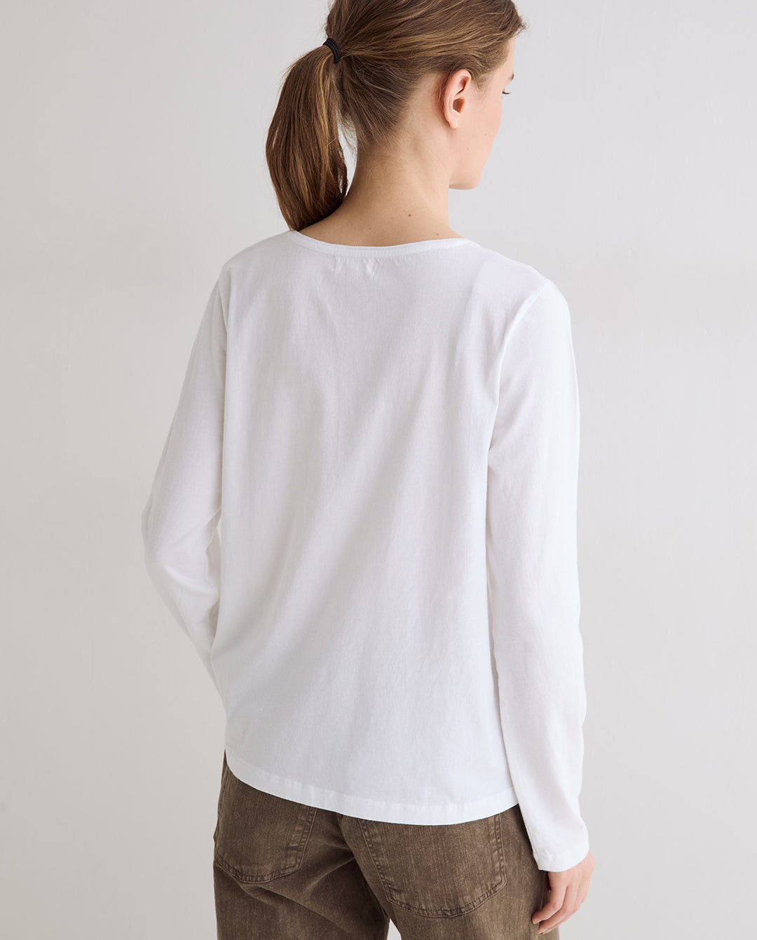 T-shirt basique à manches longues - En pur coton biologique