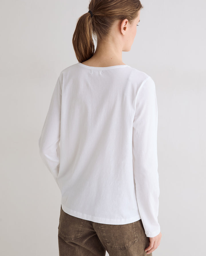 T-shirt basique à manches longues - En pur coton biologique