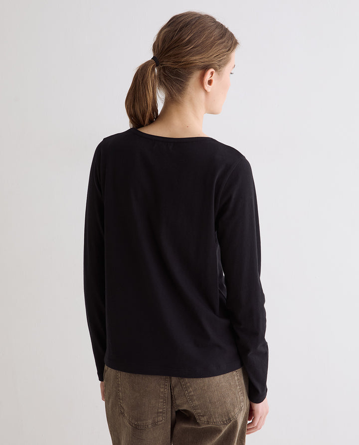 T-shirt basique à manches longues - En pur coton biologique