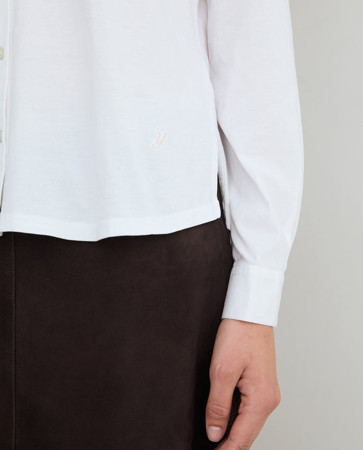 Chemise classique à manches longues - En pur coton