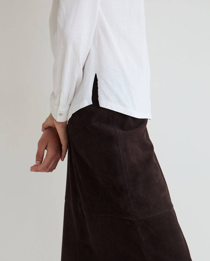 Chemise classique à manches longues - En pur coton