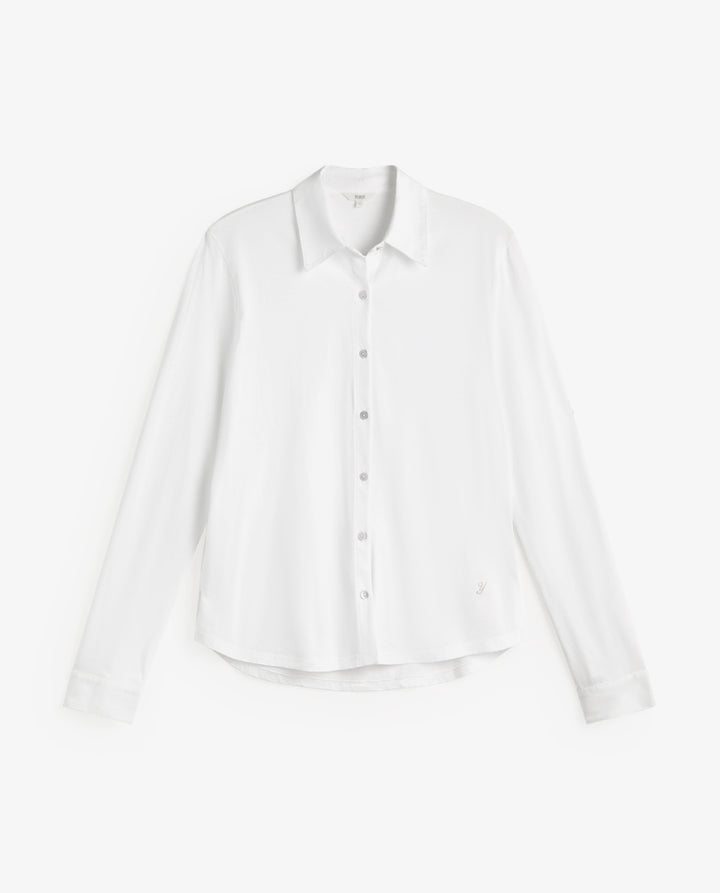 Chemise classique à manches longues - En pur coton