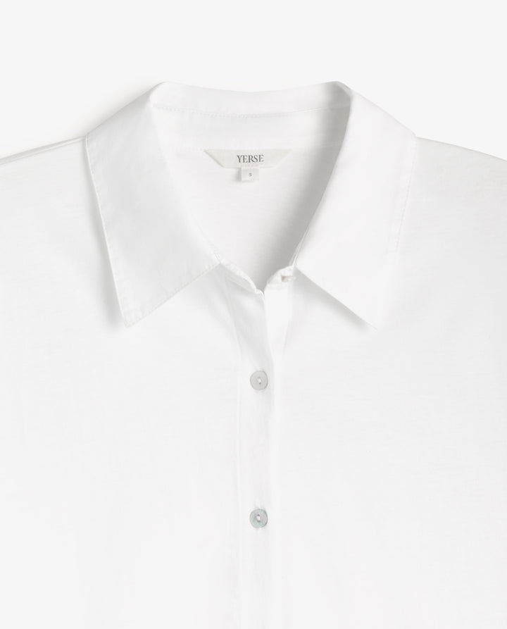 Chemise classique à manches longues - En pur coton