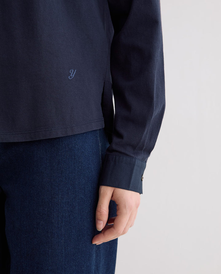 Chemise classique à manches longues - En pur coton