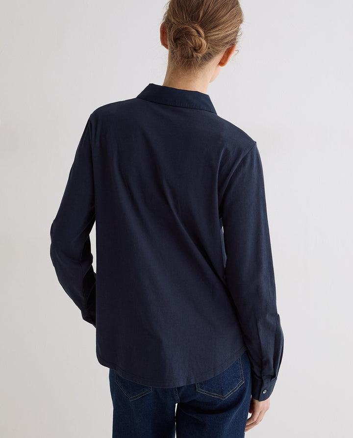 Chemise classique à manches longues - En pur coton