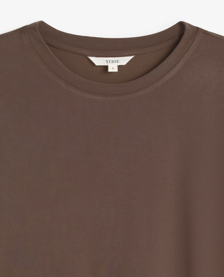 T-shirt à manches courtes en modal extensible - Design épuré