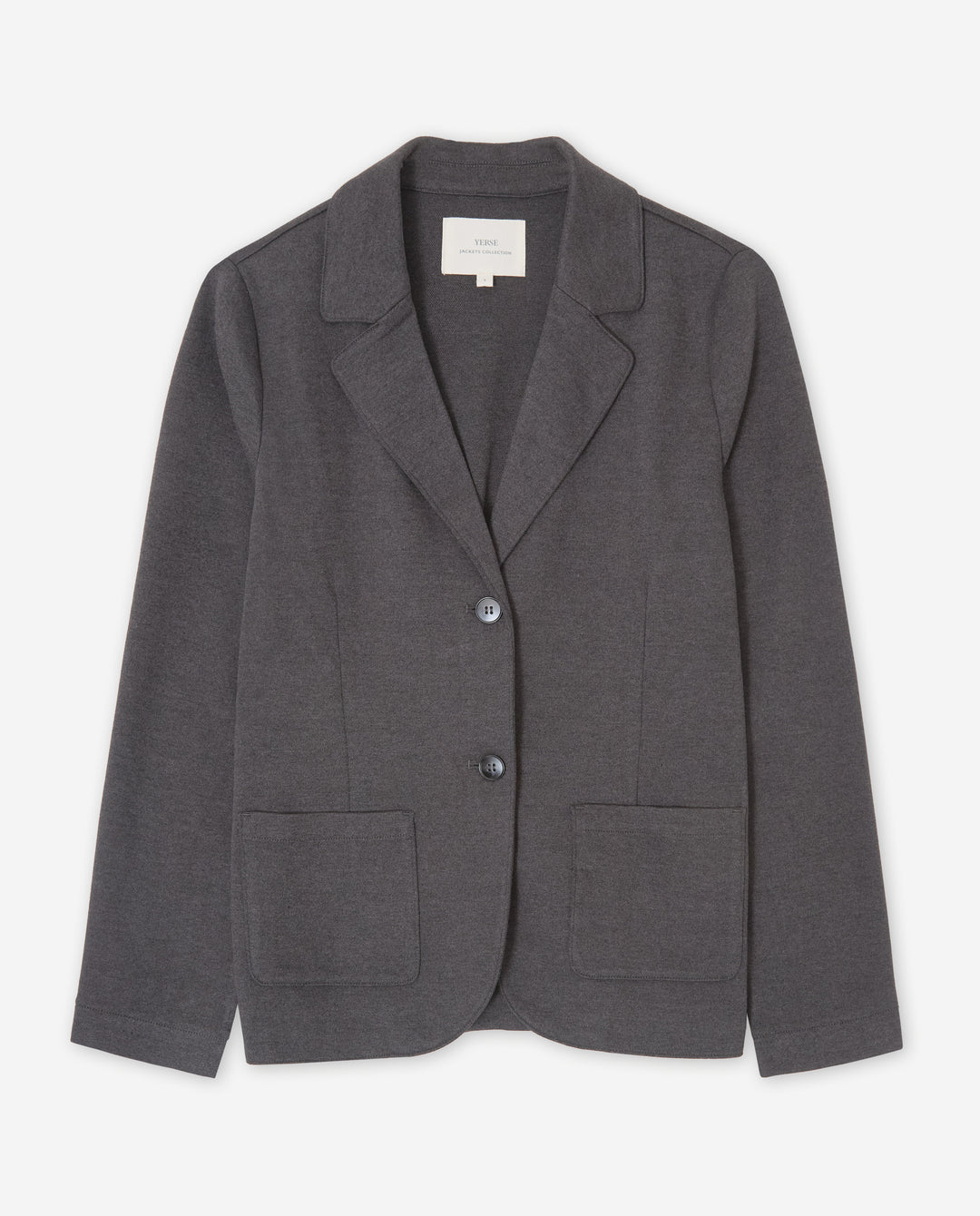 Blazer à col à revers traditionnel - Coupe droite ajustée