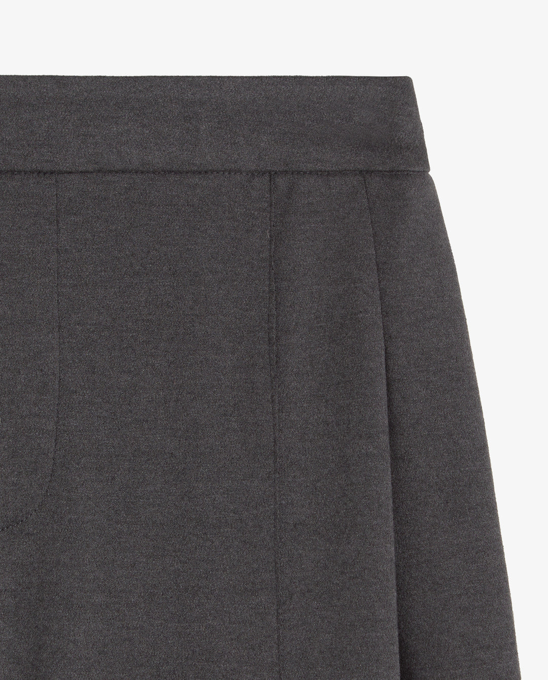 Pantalon à jambe large - Coutures structurantes en maille douce