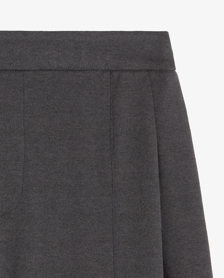 Pantalon à jambe large - Coutures structurantes en maille douce