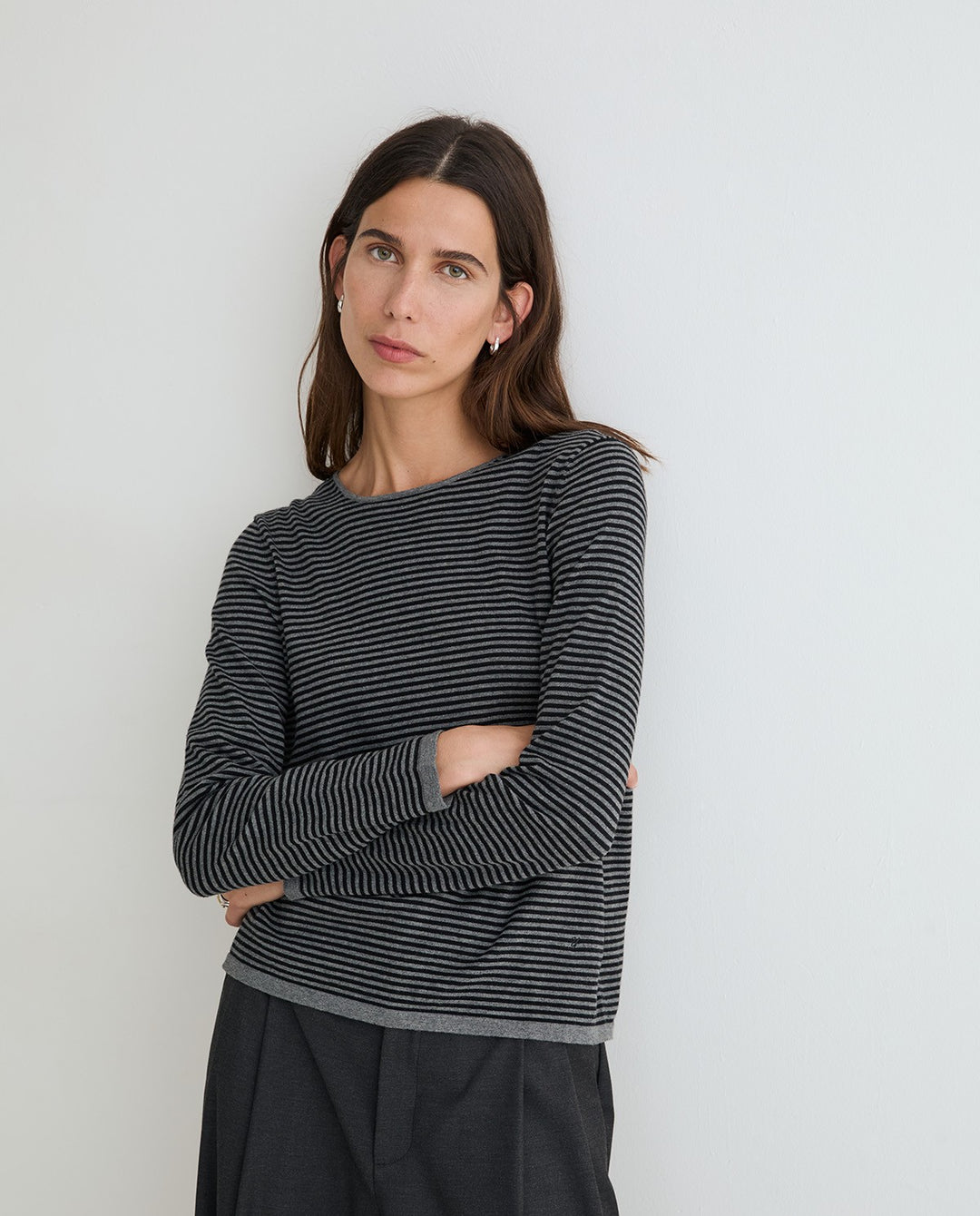 Tricot léger à rayures - 100% coton biologique
