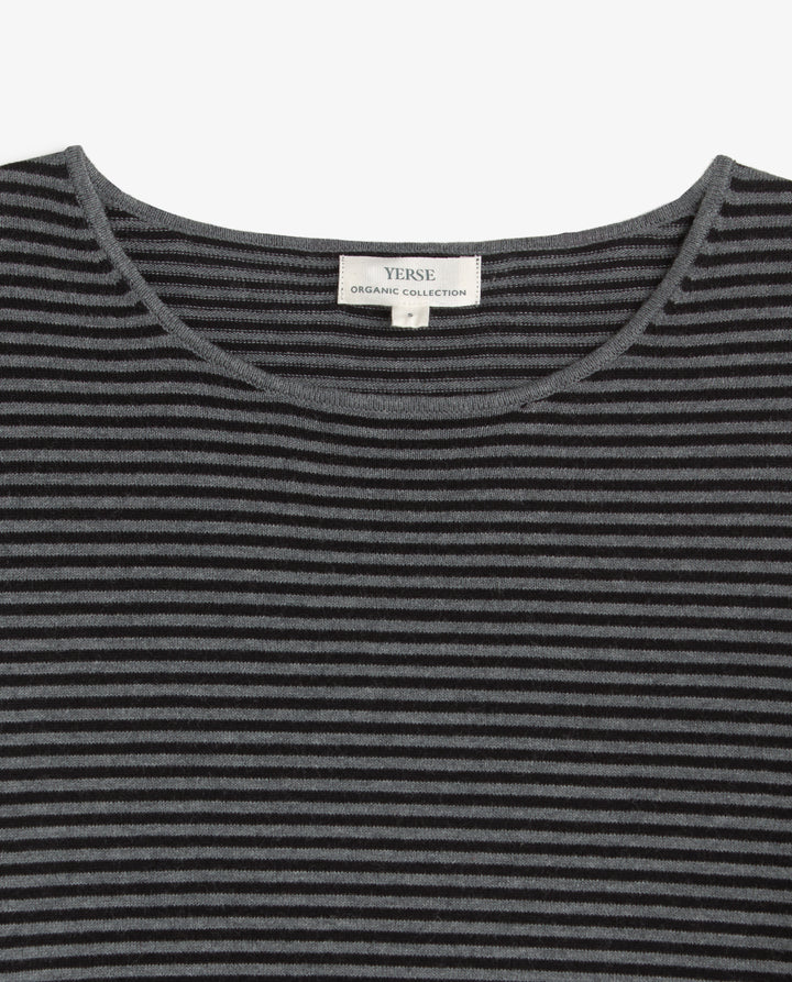 Tricot léger à rayures - 100% coton biologique