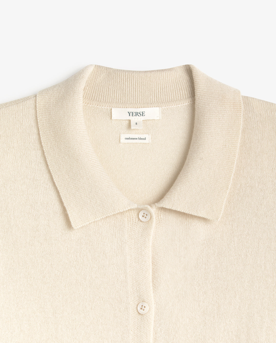 Cardigan à col polo - En tricot de laine et cachemire