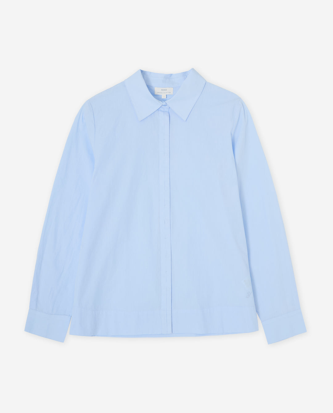 Chemise droite à manches longues - 100% coton biologique