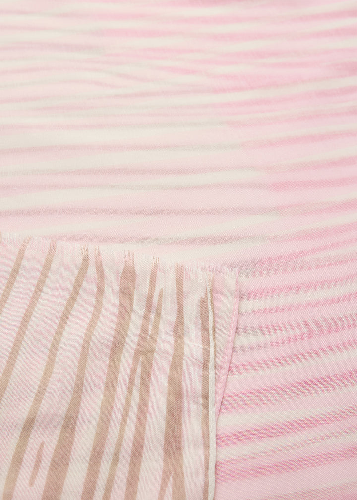 Foulard léger à rayures Canna