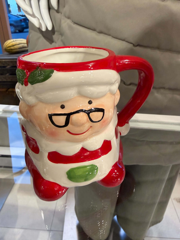 Tasse en céramique Mère Noël - Grande anse ergonomique