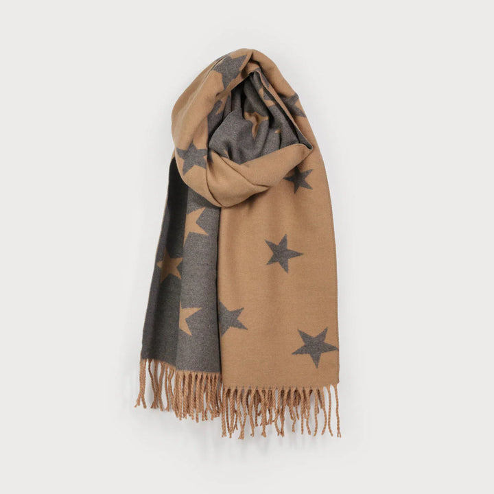 Foulard doux réversibles à étoiles