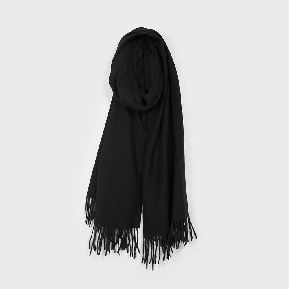 Foulard chaleureux à franges