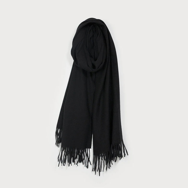 Foulard chaleureux à franges