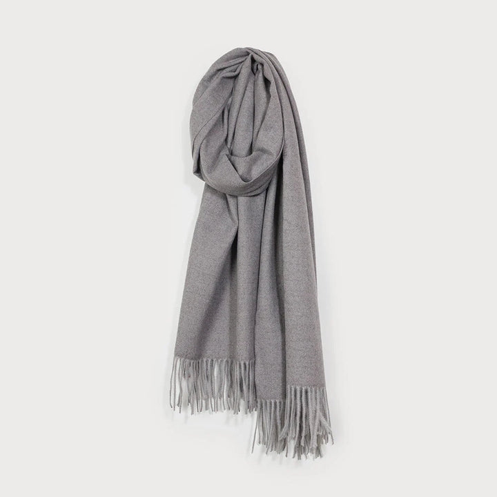 Foulard chaleureux à franges