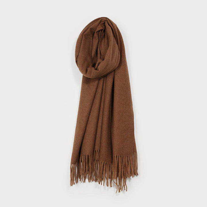Foulard chaleureux à franges