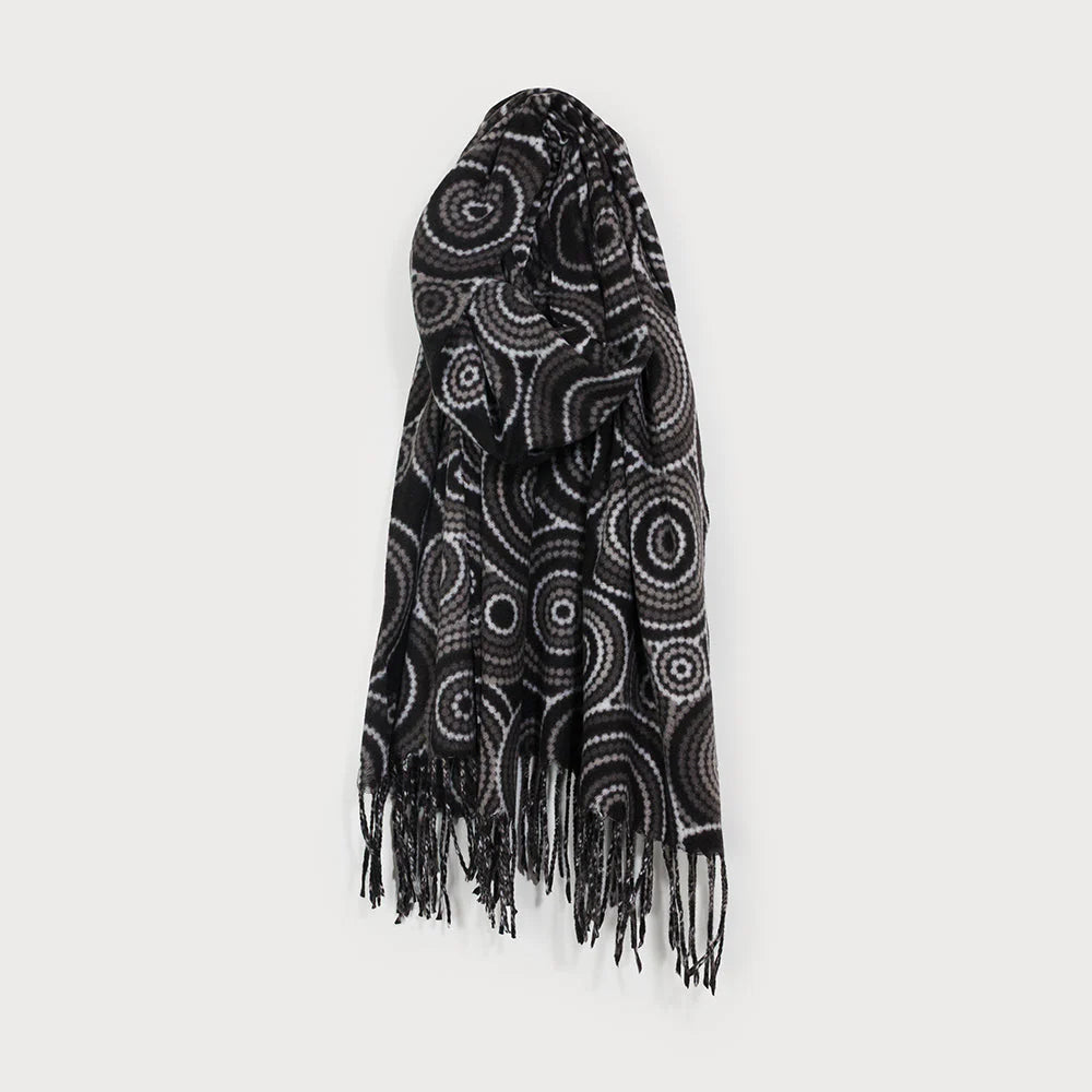 Foulard doux et chaud à motif géométrique