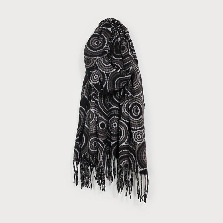 Foulard doux et chaud à motif géométrique