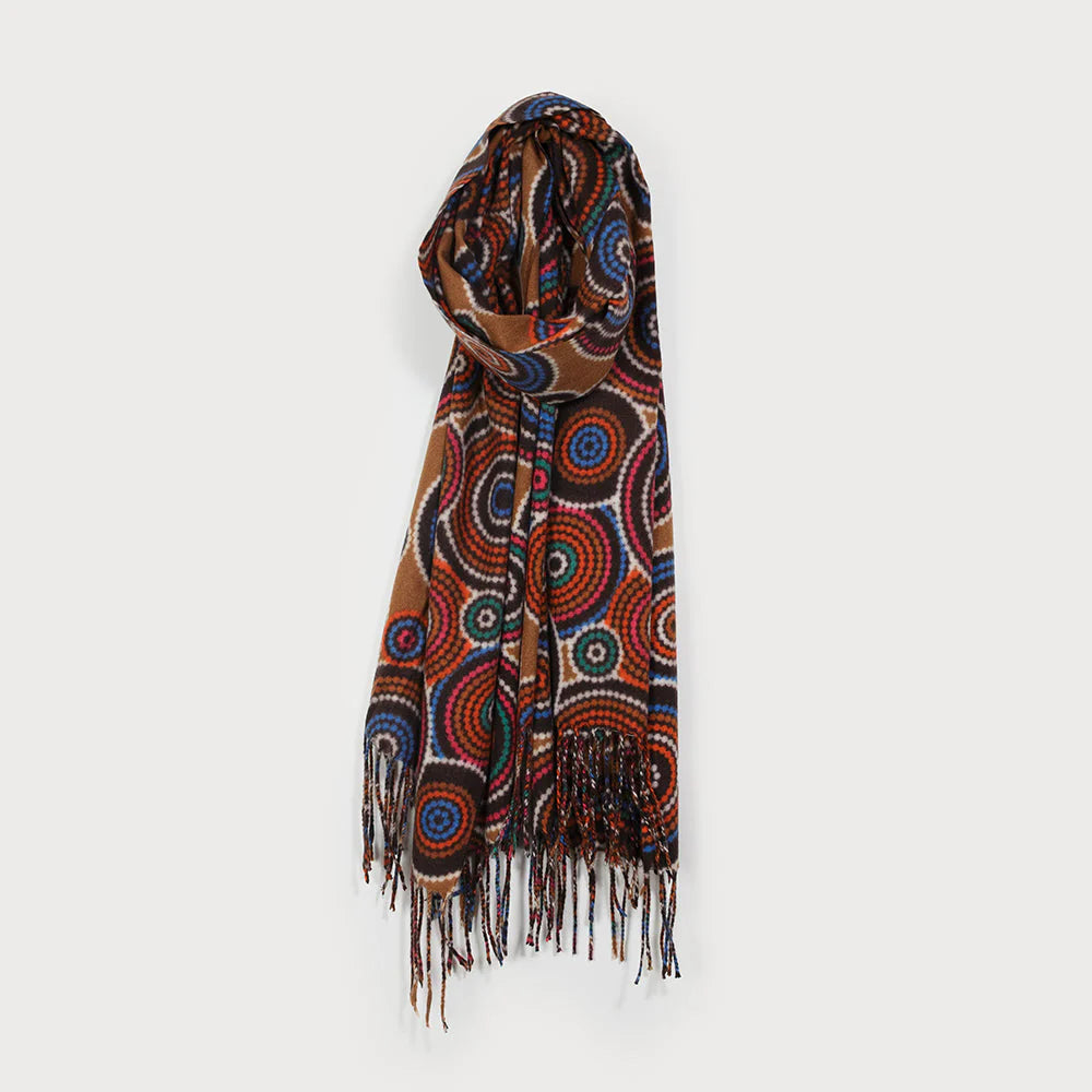 Foulard doux et chaud à motif géométrique