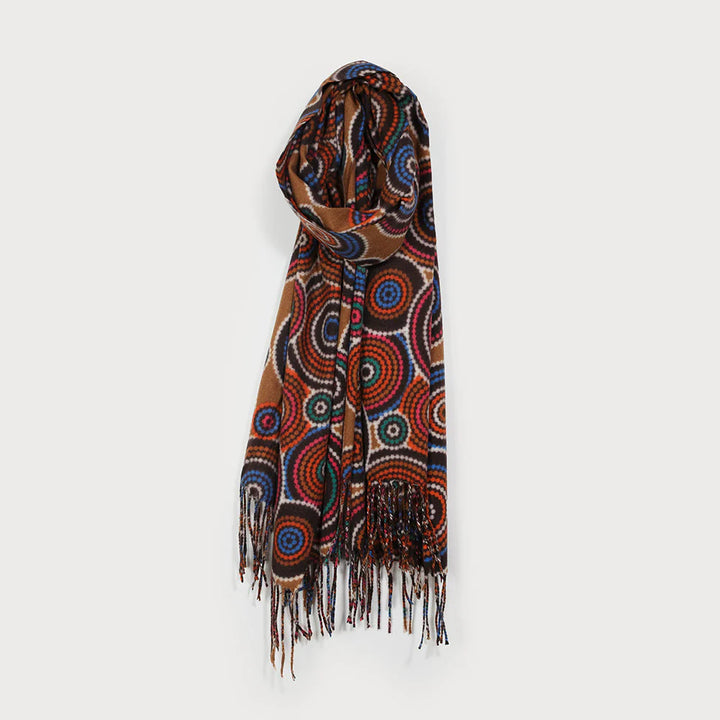Foulard doux et chaud à motif géométrique