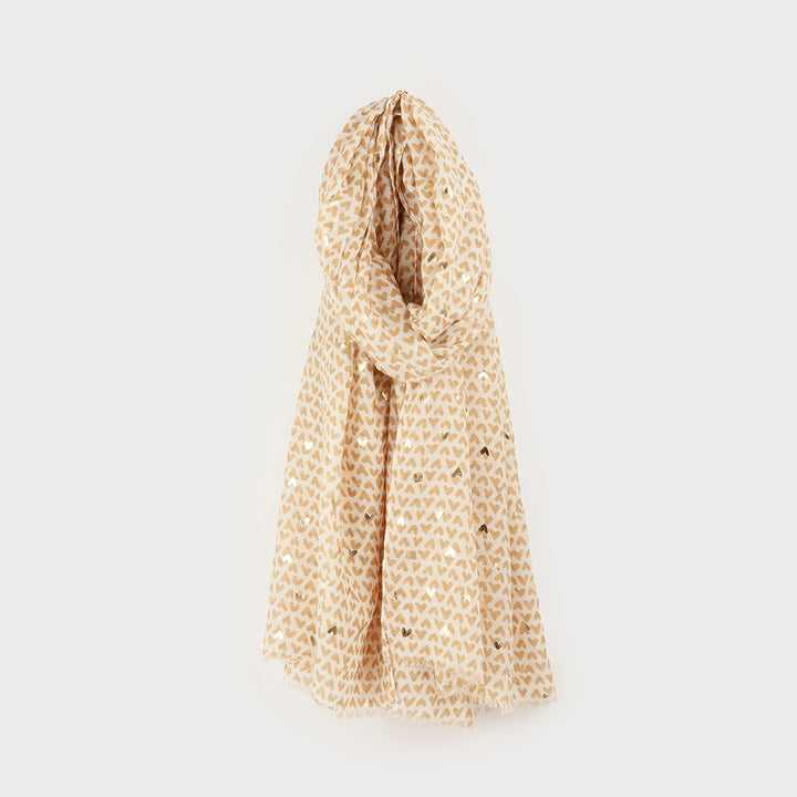 Foulard imprimé minis cœurs - Accessoire à motifs