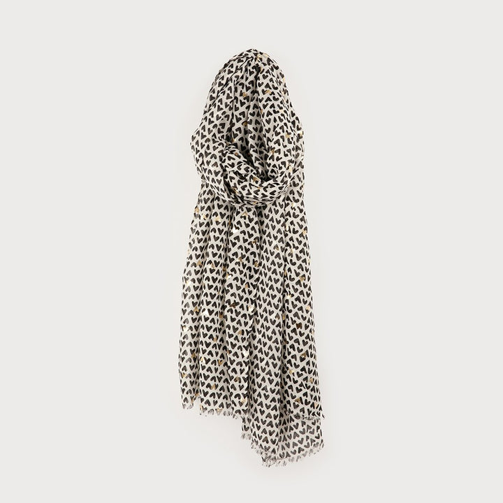 Foulard imprimé minis cœurs - Accessoire à motifs